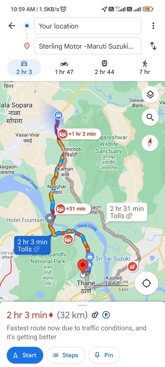 srab4u's tweet photo. @mumbaitraffic @nitin_gadkari @PMOIndia @CMOMaharashtra 
@MumbaiPolice
@narendramodi
@AmitShah
#godsaveIndia
#Traffic
#virar
#Thane

Spot the difference and get happy. But Im late for sure today thanks to your no effort to solve this issue. https://t.co/bNf4FZVXdc