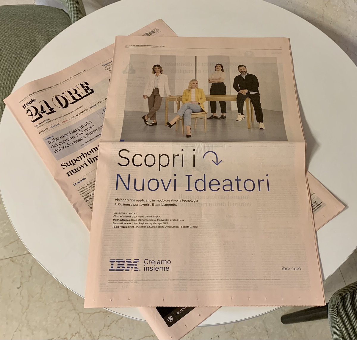 Decollanz's tweet photo. Ecco i nuovi ideatori che con #IBM, #tecnologia e #competenze stanno facendo del mondo un posto migliore https://t.co/uTpsvnpBgr #LetsCreat #NewCreators https://t.co/qK2s0xpMpe