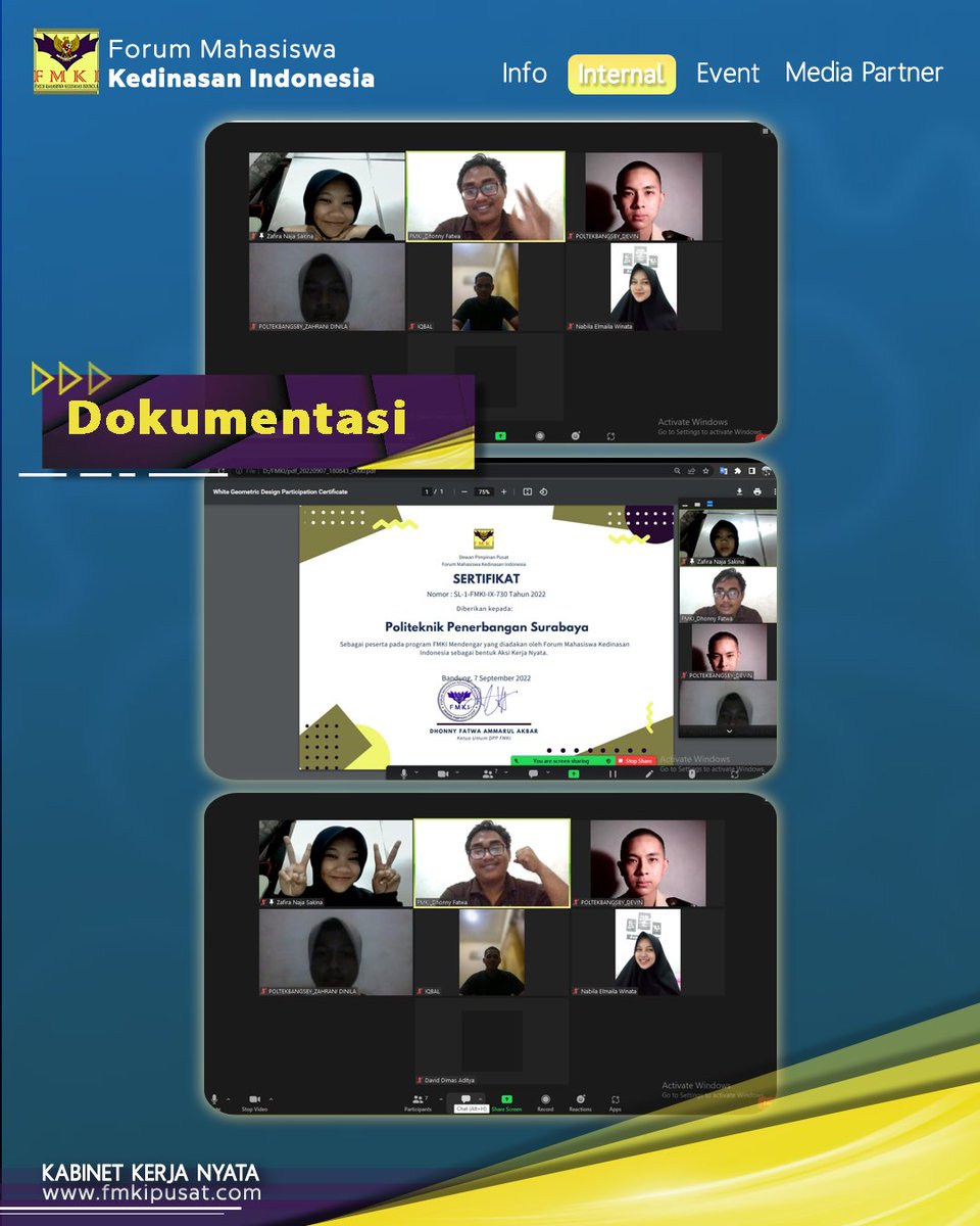 FMKI Mendengar Bersama Politeknik Penerbangan Surabaya di tanggal 7 September 2022