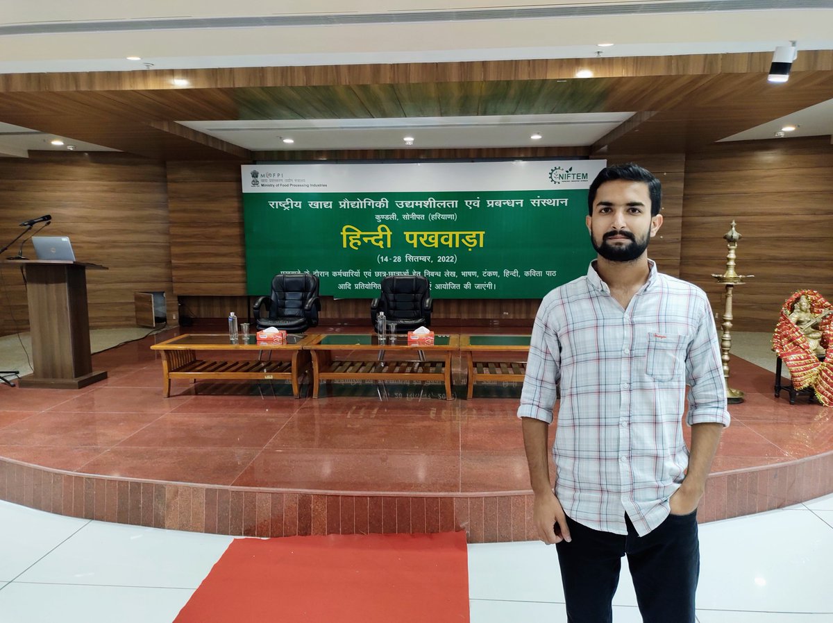 Sachin0673_'s tweet photo. हिंदी दिवस की हार्दिक बधाई।
हिंदी भाषा पर गर्व है, हिंदी है हम। 
हिंदी पखवाड़ा कार्यक्रम निफ्टेम कुंडली।
#हिंदी_दिवस #HindiDiwas2022 #HindiDiwas2022 #hindilanguage 
#niftem @NiftemHaryana https://t.co/xQyWzijVdL