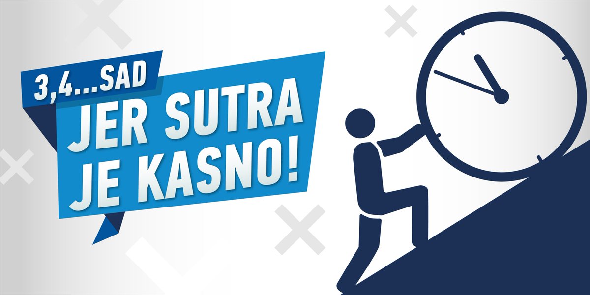 Stanovnici BiH smatraju da je nezaposlenost najveći problem koji muči našu državu. Više od polovine mladih na zaposlenje čeka preko 2 godine, a svaka peta mlada osoba zaposlenje čega više od 5 godina. Biraj sad, jer sutra će biti kasno! facebook.com/nemojglasati.b…