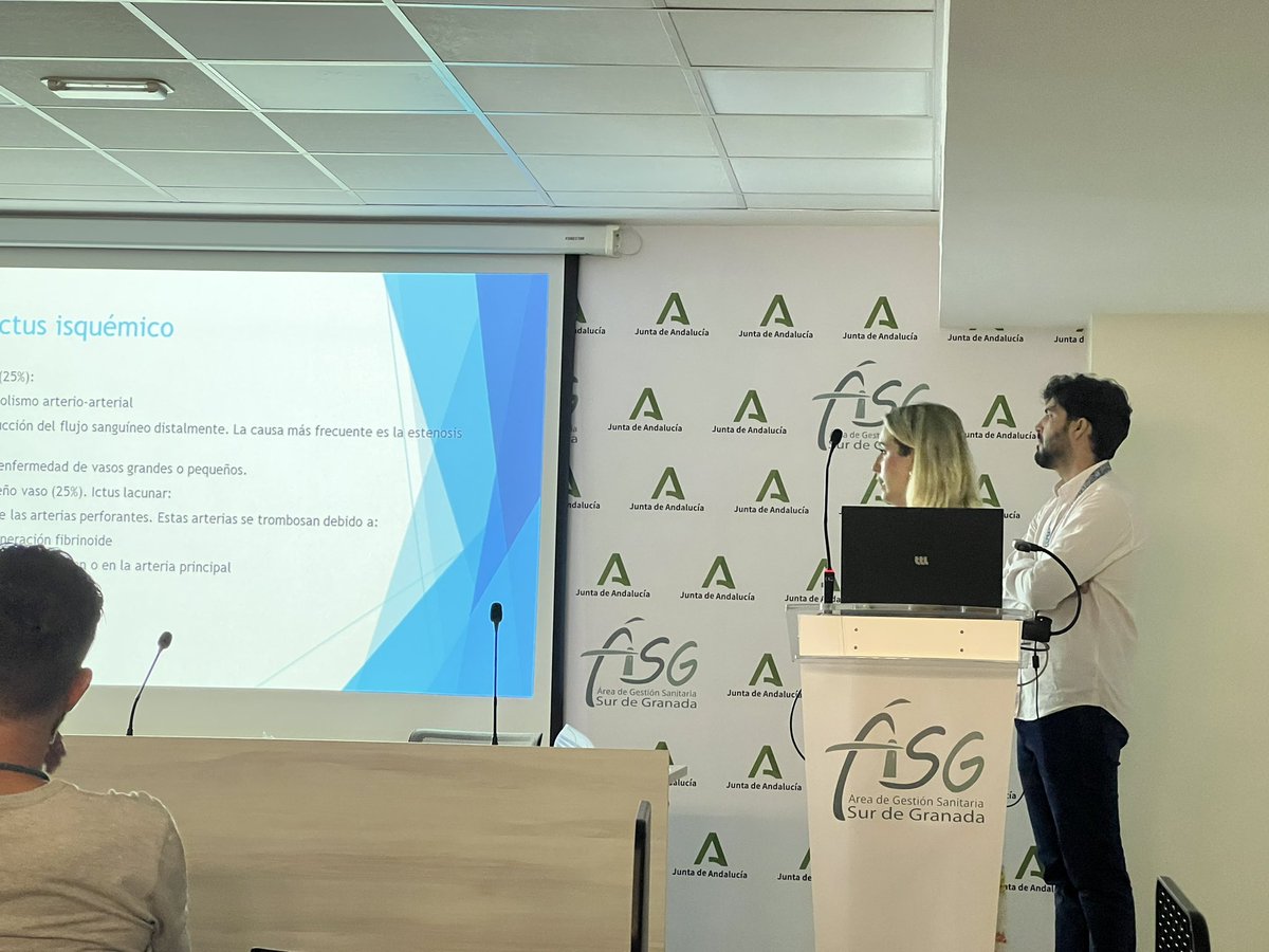 MotrilUci's tweet photo. Hoy la Dra. Gil y el Dr. Torres (residentes de M. Interna) nos actualizan en el diagnóstico y tratamiento del ICTUS CRIPTOGÉNICO. Sesión conjunta Interna-UCI. 🫀🧠 @saludsurgranada @samiuc_uci @semicyuc https://t.co/TE6Zy93B1S