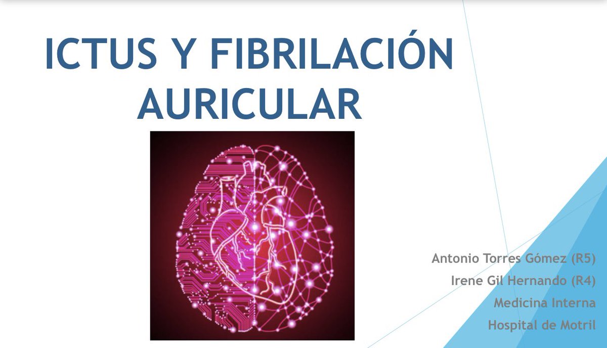 MotrilUci's tweet photo. Hoy la Dra. Gil y el Dr. Torres (residentes de M. Interna) nos actualizan en el diagnóstico y tratamiento del ICTUS CRIPTOGÉNICO. Sesión conjunta Interna-UCI. 🫀🧠 @saludsurgranada @samiuc_uci @semicyuc https://t.co/TE6Zy93B1S