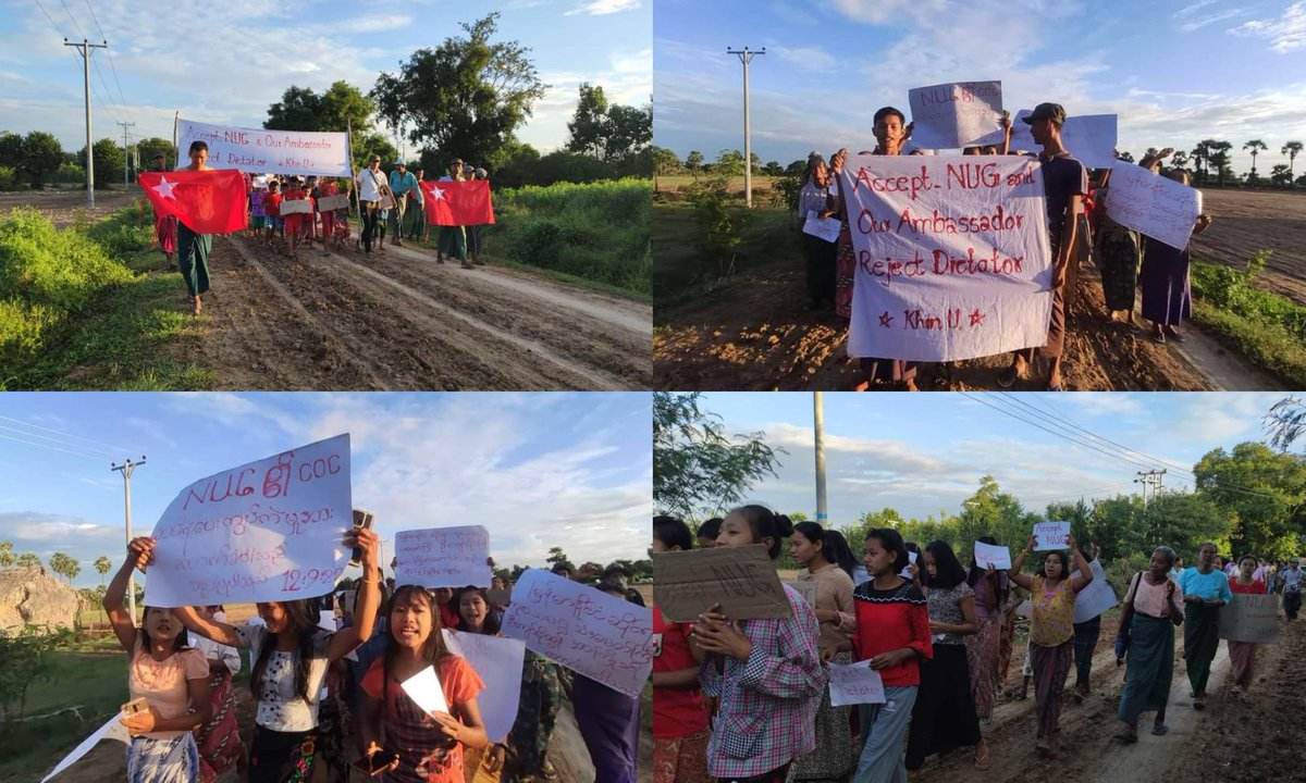 ActivistLittle's tweet photo. Anti-coup revolutionary strike in Sagaing's Shwebo district, Khin-U township.

Via: CJ

#2022Sept14Coup #WhatsHappeningInMyanmar #UN_ProveYourExistence4Justice https://t.co/y6lhLmNGqS
