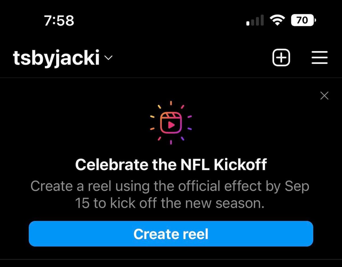 MattNavarra's tweet photo. Instagram is now promoting ‘official’ Reel effects for special events including the NFL kickoff 

h/t @TSbyJacki https://t.co/KKmcxBF8ic