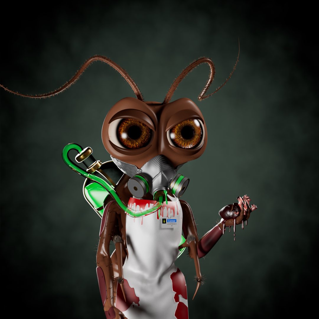 SolClara5's tweet photo. I finally found a #Ethereum project that i can take a look at on @Cocky_Roaches they did not precise no date yet, the discord is live, they are not leaking informations yet.. but the sneak pic is insane… what a #nftart quality.

Check out their #Discord https://t.co/7oZZi15PU7