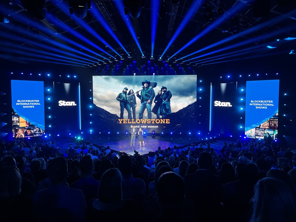 SteveMolk's tweet photo. New season of YELLOWSTONE coming to @StanAustralia in November this year. #9Upfront https://t.co/es9SXBSgCt