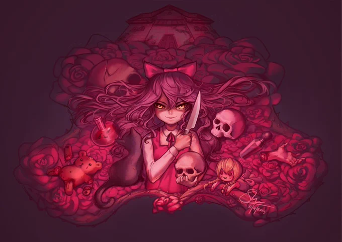 Heard that Ib is coming to Switch &amp; remembered these ancient fanarts I did of The Witch's House; might do Ib fanart now as well?  