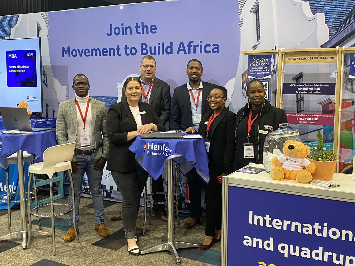 The formidable #henleyafrica team at #Leaderex2022 this week.  Pay them a visit!