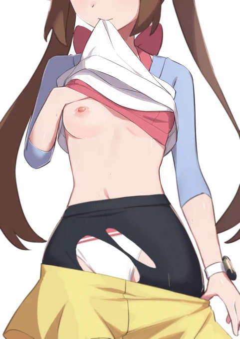 NSFW

らくがき。
リクエスト頂いた、ポケットモンスター の メイ。 