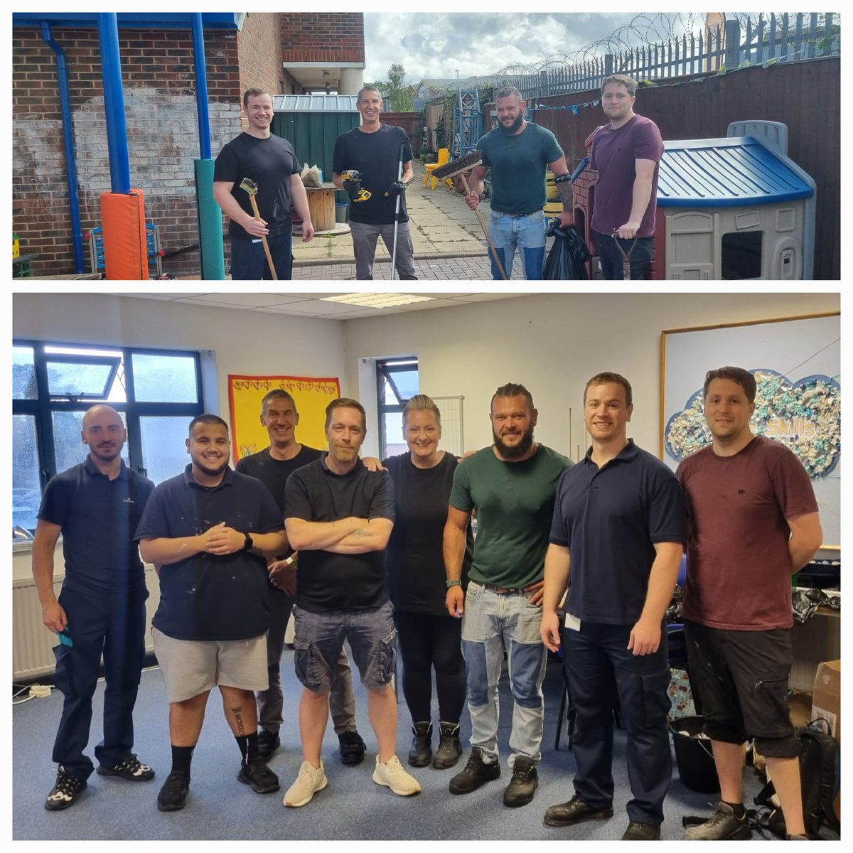 A BIG Thank you to everyone from @primadental who gave their time up on Thursday to help out with decorating the Youngadults Kitchen, painting the outside wall, weeding around the Centre, covering the window's and all the others jobs around the Centre.