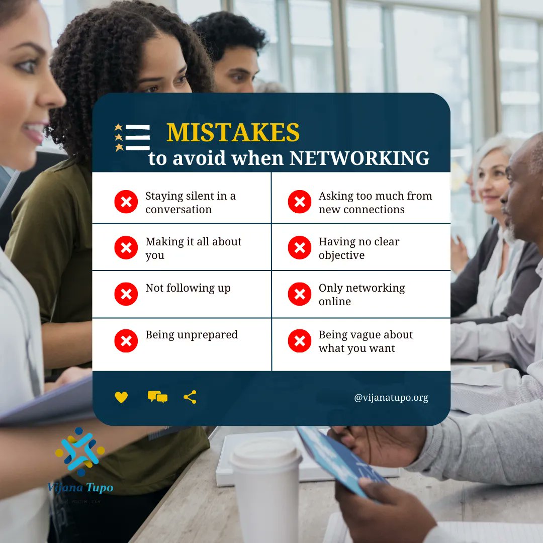 Networking mistakes you didn't know.
Which are you guilty of?