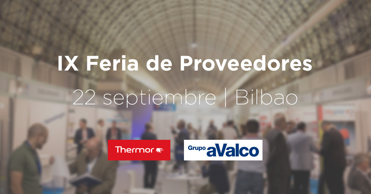 GroupeAtlantic's tweet photo. Nueva nota en la agenda: 22/9 IX Feria de Proveedores Avalco - Bilbao.
Esperamos poder explicaros en persona algunas de nuestras novedades.
Nos vemos en el stand 49.
Bec de Bilbao, Azkue Kalea, 1 - Barakaldo
#thermor #groupeatlantic #avalco https://t.co/fvwiIKKOdM