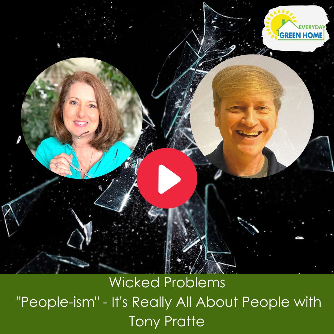 I’m Marla, the Green Home Coach! I am recording live at Shock City Studios with my co-host, Tony Pratte, today and we dive into the wicked problem of people-ism. Tune in to hear about one of today's wicked problems! greenhomecoach.libsyn.com/wicked-problem…