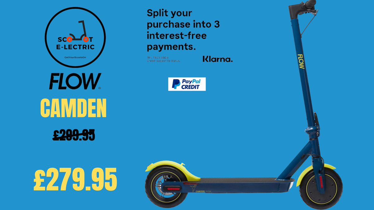 lectricwales's tweet photo. The Camden Electric Scooter is an everyday scooter with a classic, robust design. Coming in ‘Lock Blue’ &amp; ‘Grey Mist’, the Flow Camden weights in at only 12kgs, with a 350W motor, a top speed of 25km/h and a max range of 20km from a single charge.
https://t.co/7HtLFu6aC5 https://t.co/jVQt0eItss