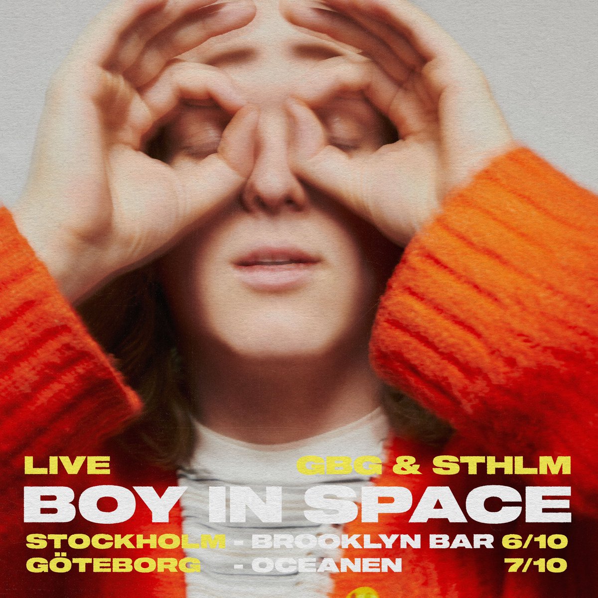 boyinspace's tweet image. sweden! 🇸🇪🇸🇪🇸🇪 excited to get back on stage next month. see you in Stockholm and Göteborg. tickets on sale from 
livenation.se/artist-boy-in-…