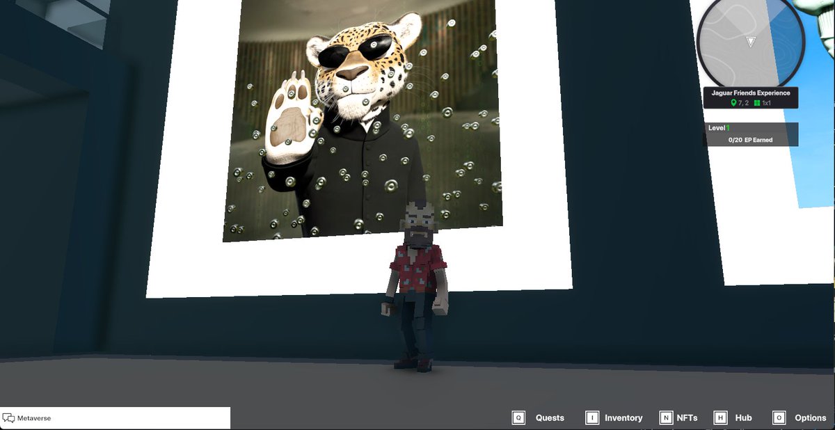 roeseroses8's tweet photo. @TheSandboxGame @jagfriends_nft I just finished my quest on 
@jagfriends_nft

 experience on the #sandboxalphaS3 for a chance to win a Season 3 Alpha Pass! Here I am in Legendaries Room, check out my screenshot!

#jaguarfriends https://t.co/nnDkMFN9My
