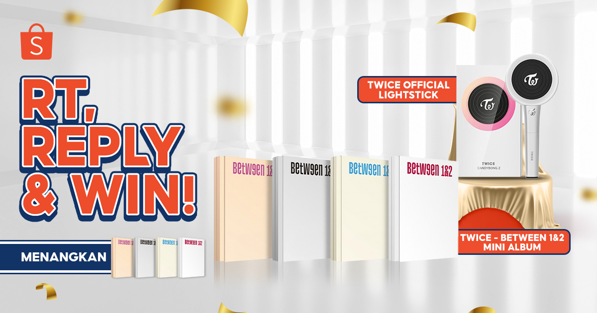 ShopeeID's tweet photo. ✨ MENANGKAN ALBUM TWICE ✨
 
ONCE MERAPATTT!! Hari ini mimin mau giveaway ALBUM TWICE BETWEEN 1&amp;2! Caranya:

1. FOLLOW @shopeeid
2. RT &amp; LIKE tweet ini
3. REPLY #AlbumTWICEdariShopee SEBANYAK-BANYAKNYA 🧡 https://t.co/OlRSA5gyMN