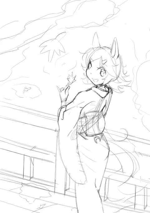 秋っぽい絵を描くぞ～!!!!!!
#ウマ娘 #ウイニングチケット 