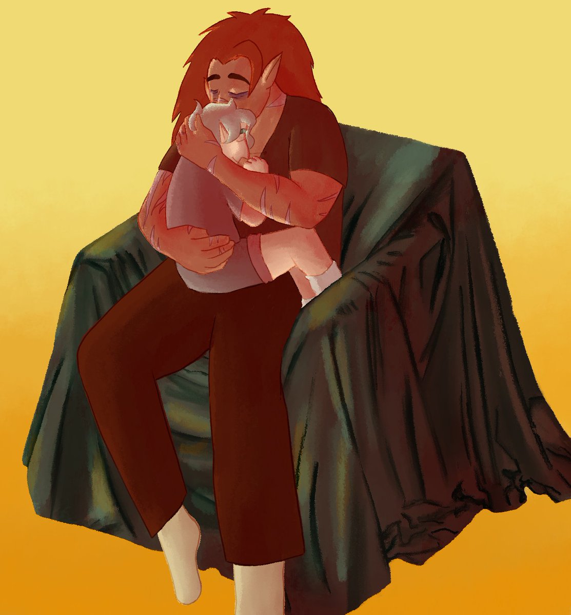 Bird_Draws's tweet photo. Here's A Safe Place To Lay Your Heart Down 

---

Character belongs to VesperGolden on Art Fight https://t.co/gUVDMQXiWF