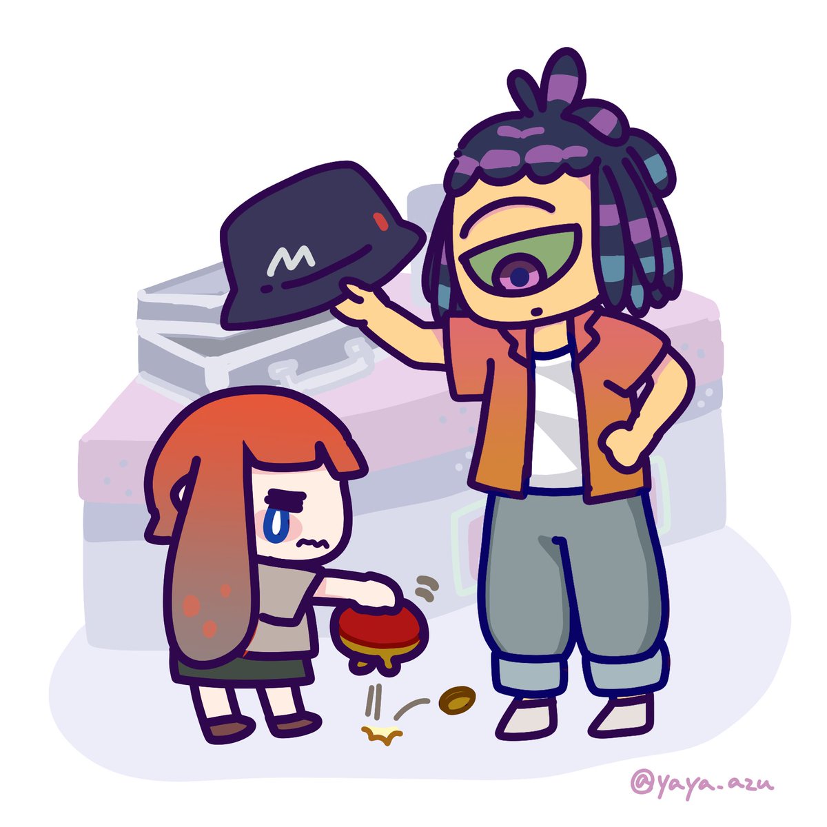 インクリング 「まけてよ、スパイキー#splatoon3 」|やや(よめ)のイラスト