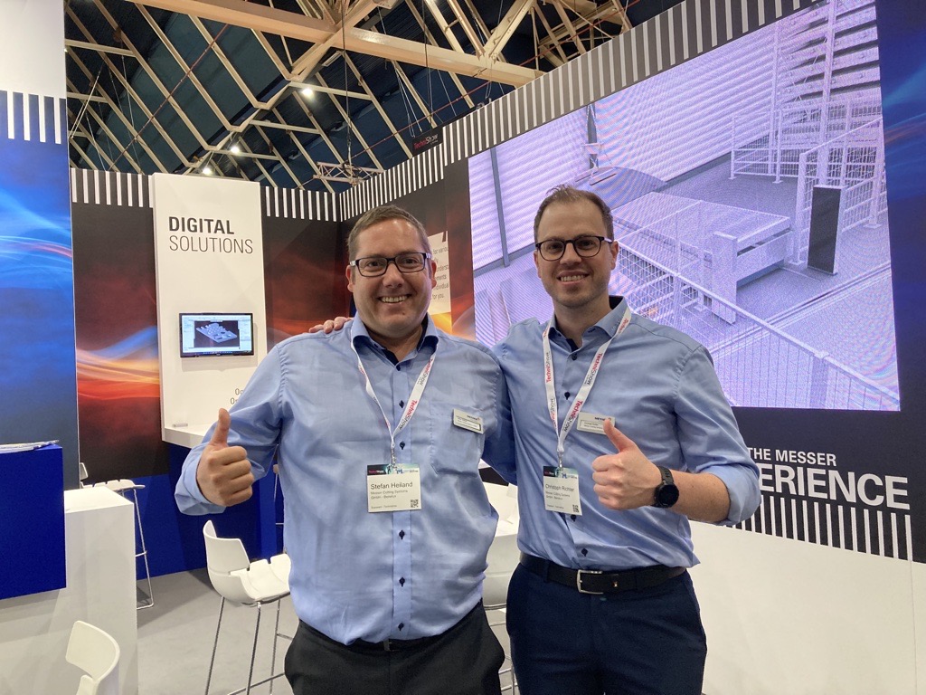 Digitization @ TechniShow
We would like to thank all visitors for their interest in the solutions from Messer Cutting Systems &amp; <a href="/MesserSoft/">MesserSoft GmbH</a> and our colleagues from Messer Cutting Benelux for the pleasant atmosphere at the booth.