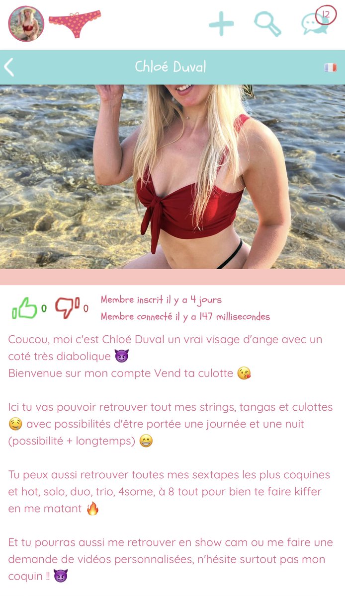 Coucou toi, Info ℹ️ Retrouve moi sur vends ta culotte : vends-ta-culotte.com/user/273411/Ch… 👠 Je te propose pleins de nouvelles choses dont la vente de mes sous vêtements et talons le tout portés + la vente unitaire de mes vidéos ainsi que des shows à plusieurs 🔥 Rejoins moi ❤️‍🔥