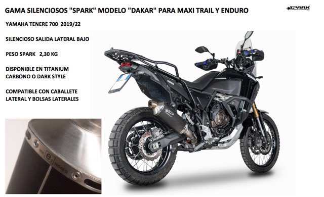 JACpcb's tweet photo. ESCAPES HOMOLOGADOS ECE PARA YAMAHA TENERE 700 2019/22 acabados en TITANIUM O DARK STYLE https://t.co/OpIswgrPZg