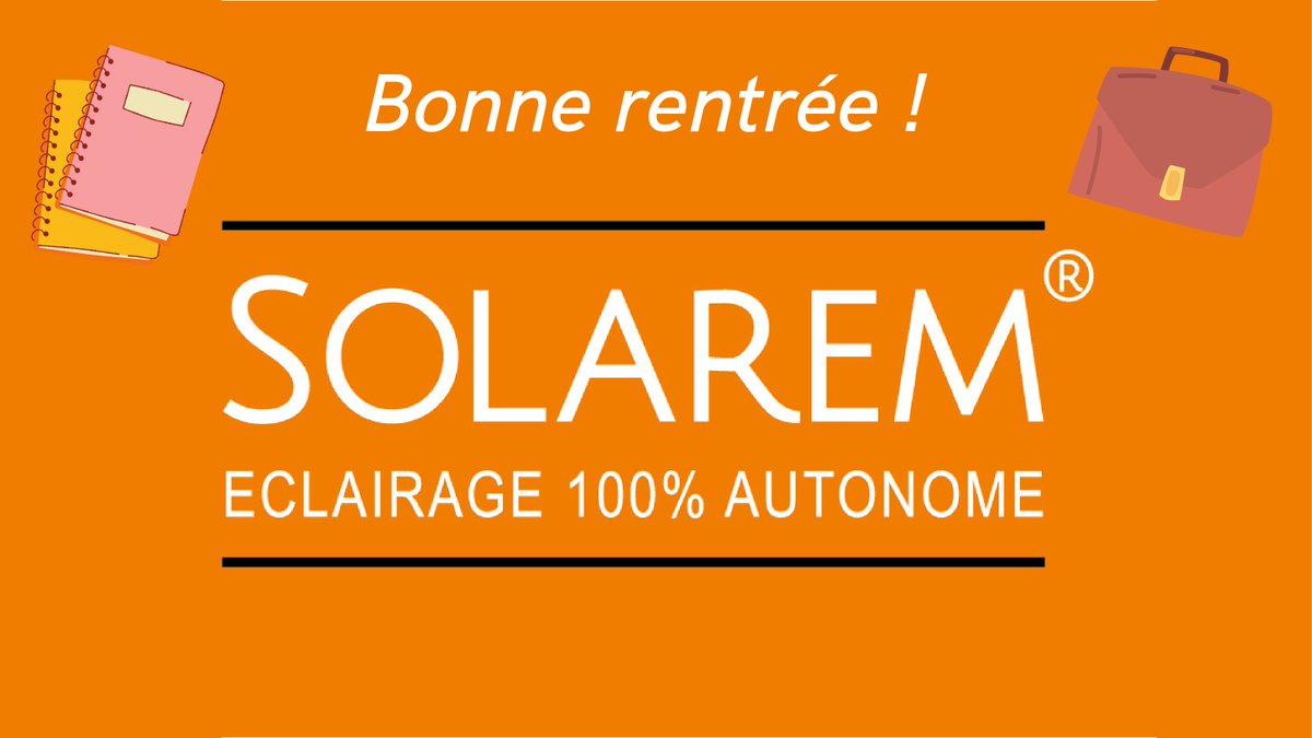 SolaremFR's tweet photo. Toute l’équipe SOLAREM – Lampadaire Solaire vous souhaite une excellente rentrée !

Nous restons à votre disposition pour vous conseiller sur vos projets !

https://t.co/SsViSuQb2e https://t.co/X8CUuySqCB