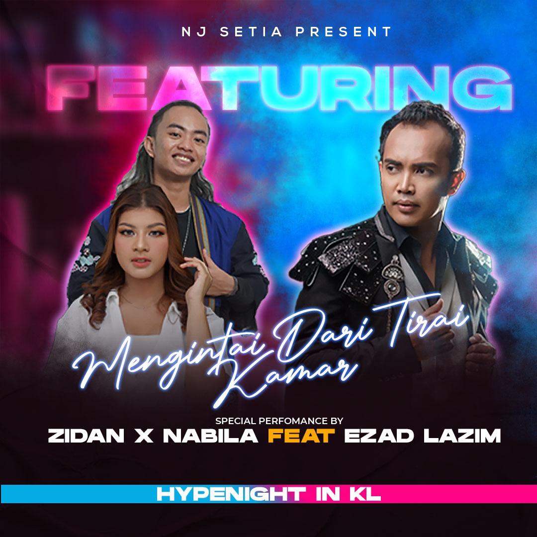 LynnAriff's tweet photo. BUIH JADI PERMAIDANI DARI ASALNYA MENGINTAI DARI TIRAI KAMAR‼️
1 lagu yang sama, 2 versi berbeza! Kami datangkan khas ZIDAN x NABILA dari Indonesia yang telah viralkan lagu ini bertemu dengan penyanyi asal - EZAD LAZIM. 
Versi mana yang lebih padu...?
#hypenightinkl #fypシ #fypシ https://t.co/17x7ddBsP4