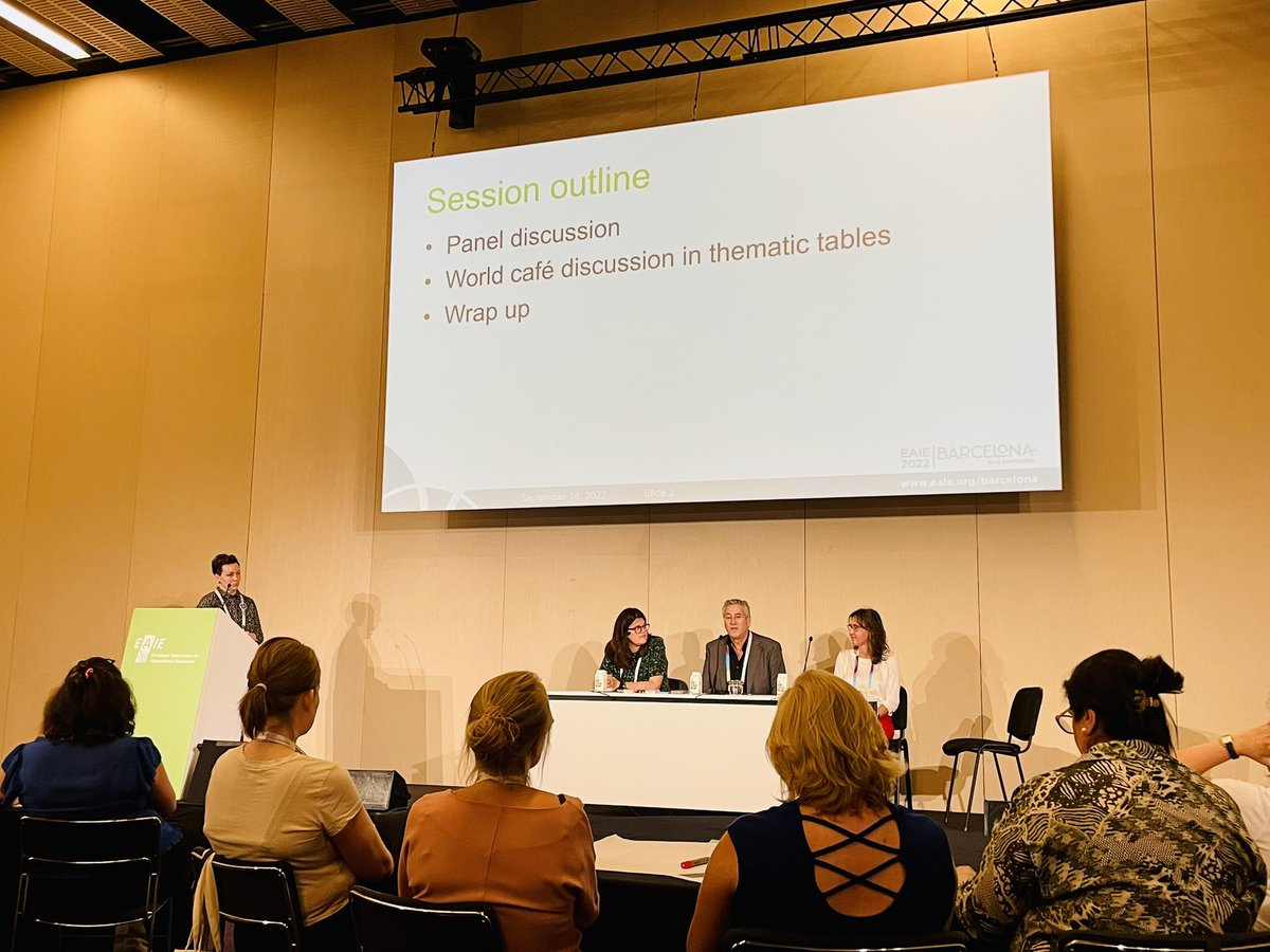 Thank you <a href="/peterbirdsall/">Peter Birdsall</a> for speaking on behalf of <a href="/AACSB/">AACSB</a> and @robertbuttery <a href="/FHNWbusiness/">FHNW School of Business</a> as a follow up of our online @TheEAIE session on equity, diversity and inclusion. ‘Total internationalisation’ must include DEI! #EAIE2022