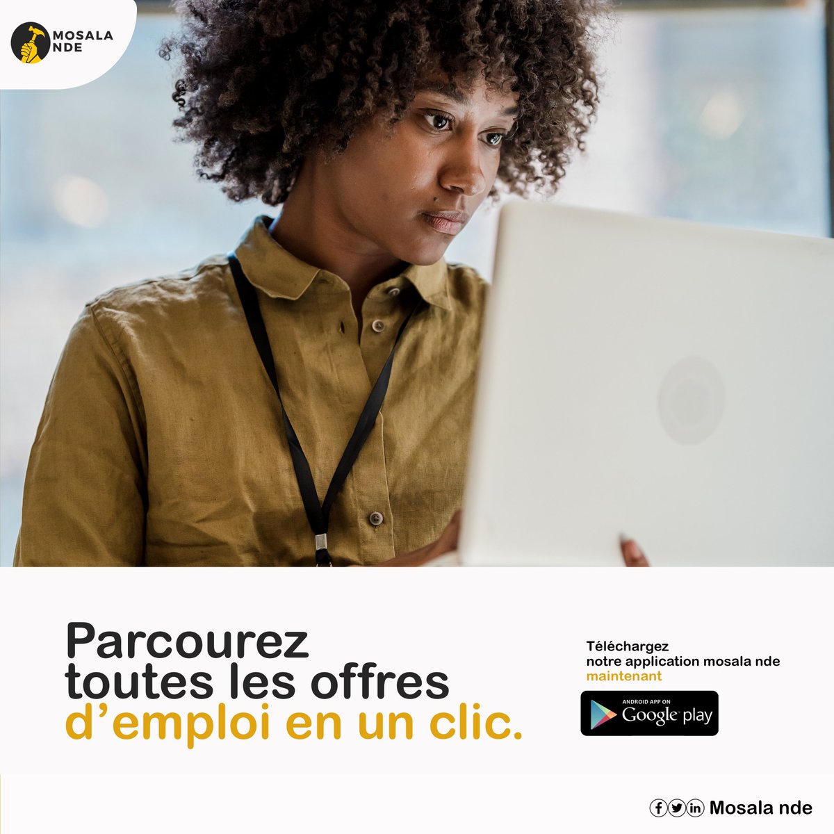 Mosalandeapp's tweet photo. 𝐏𝐚𝐫𝐜𝐨𝐮𝐫𝐞𝐳 𝐭𝐨𝐮𝐭𝐞𝐬 𝐥𝐞𝐬 𝐨𝐟𝐟𝐫𝐞𝐬 𝐝'𝐞𝐦𝐩𝐥𝐨𝐢 𝐞𝐧 𝐮𝐧 𝐜𝐥𝐢𝐜 sur https://t.co/i2YjgLyasm
Nous sommes une plateforme de mise en ligne des offres d'emploi
Téléchargez l'application maintenant  https://t.co/42qdv9MxXM

#offres #emploi #travail #etudiants https://t.co/UEBXsq793D