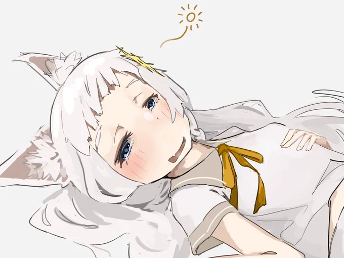 みんなにいっぱいわしゃわしゃしてもらってご満悦なようです 