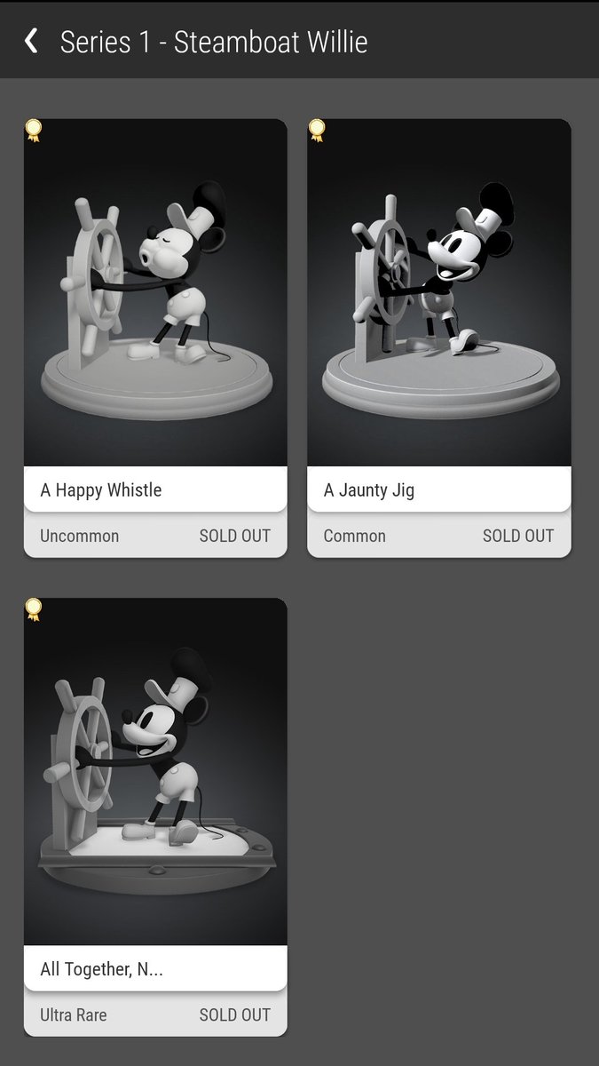 Finally completed my favourite set, never thought I'd see the day! 😍 🐭
#veve #VeVecollectibles #disney #steamboatwillie @veve_official @DavidYuNZ @Daniel00077 @ecomi_rhys @reverendalexg