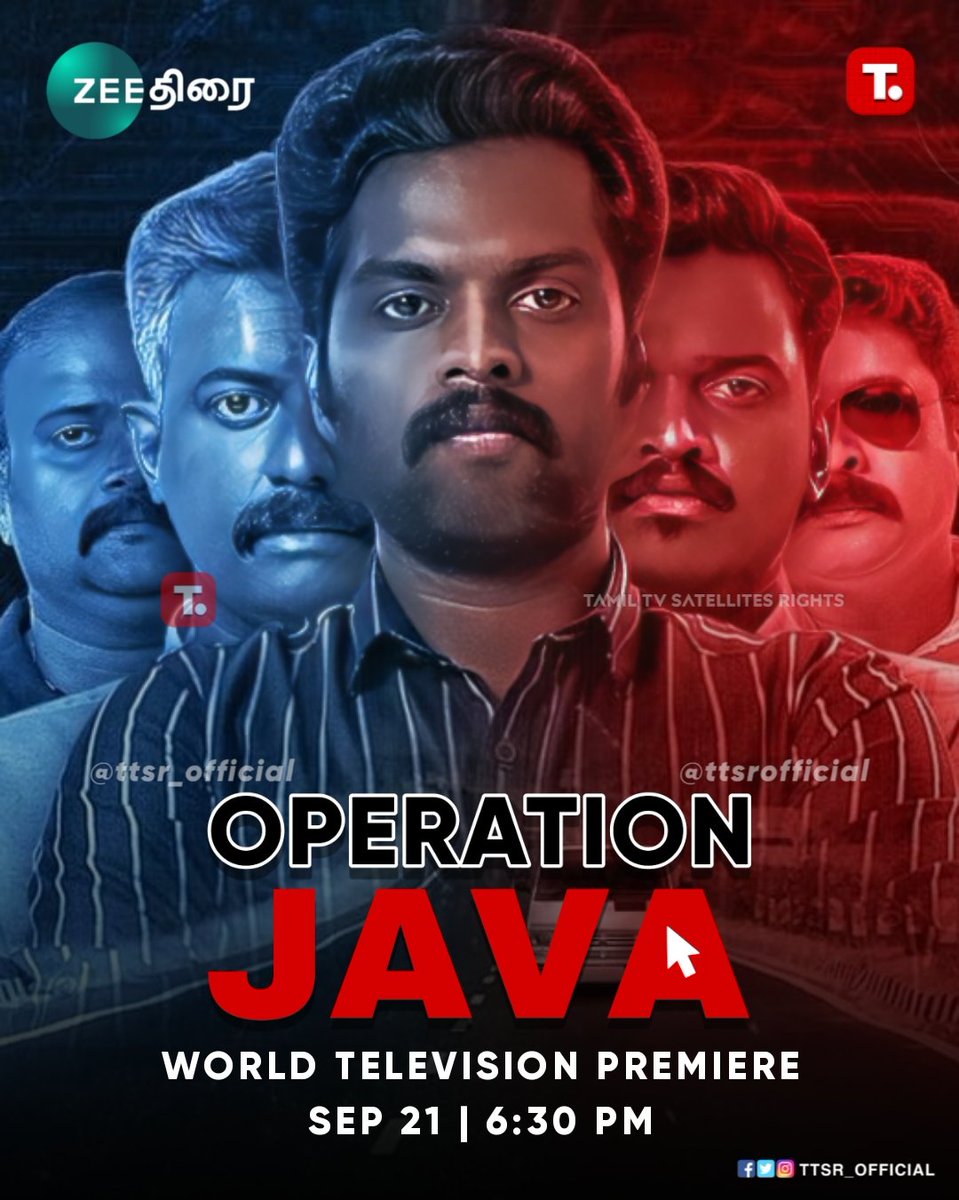 TTSR_Official's tweet photo. #OperationJAVA ( Thriller Premiere ) On #ZeeThirai
#Sep21st Wednesday 6:30 Pm
#baluvarghese #lukmanavaran #binupappu #shinetomchacko #mamithabaiju #vinithakoshy #vinayakan #dhanyaananya #thriller #ak61 #varisu #kollywood #ttsr #tamiltvsatellitesrights #vijayavikash
#VIJAYAVIKASHM https://t.co/yg2wrwOO8s