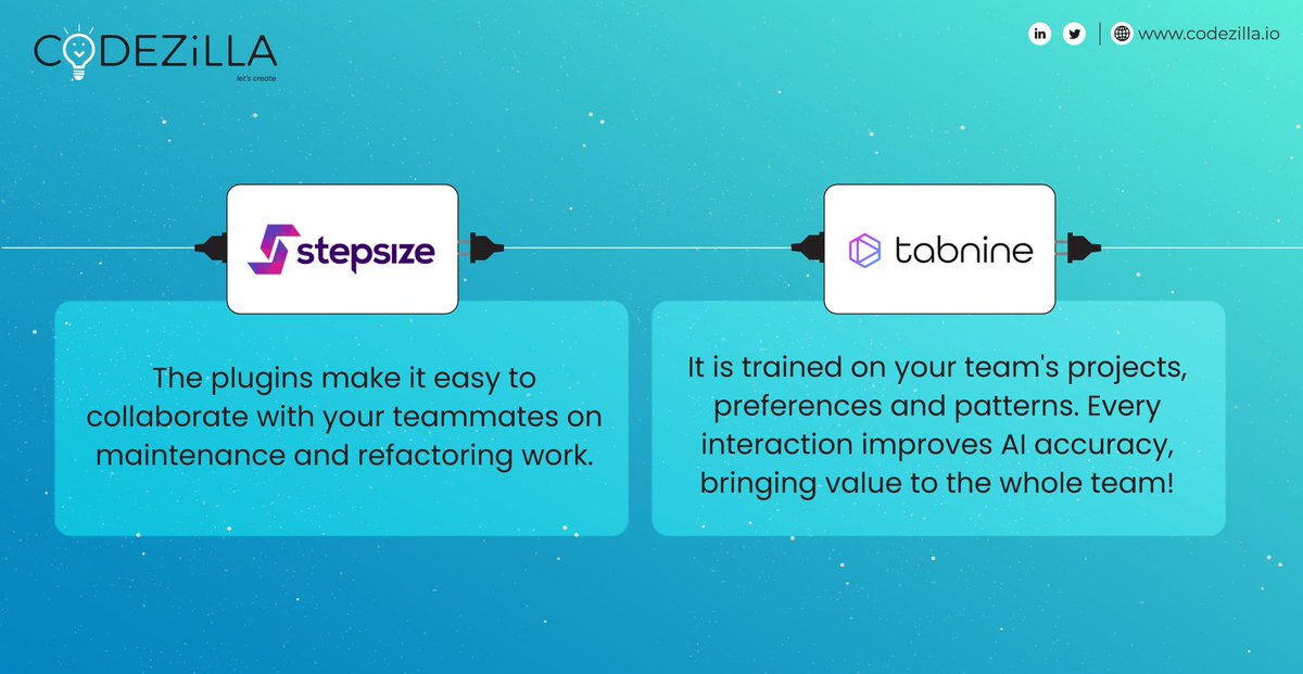 codezillians's tweet photo. We tend to be most productive while using tools we know and like best.

These 5 cross-IDE tools are definitely worth checking out!

 #like #plugins #productivity #codezilla #codezillatechnologies #gitlive #stepsize #editorconfig #bettercomments #tabnine #technology #tech #ide https://t.co/SLDdQ8zweA