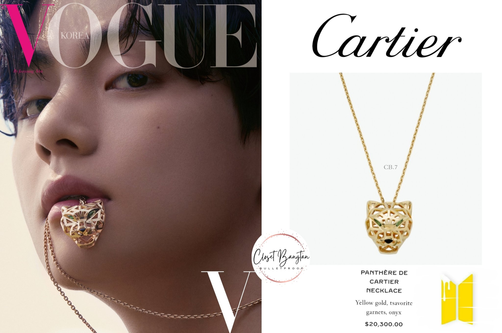 BTS' V New Cartier Global Brand Ambassador, Face of Panthère Campaign –  Billboard