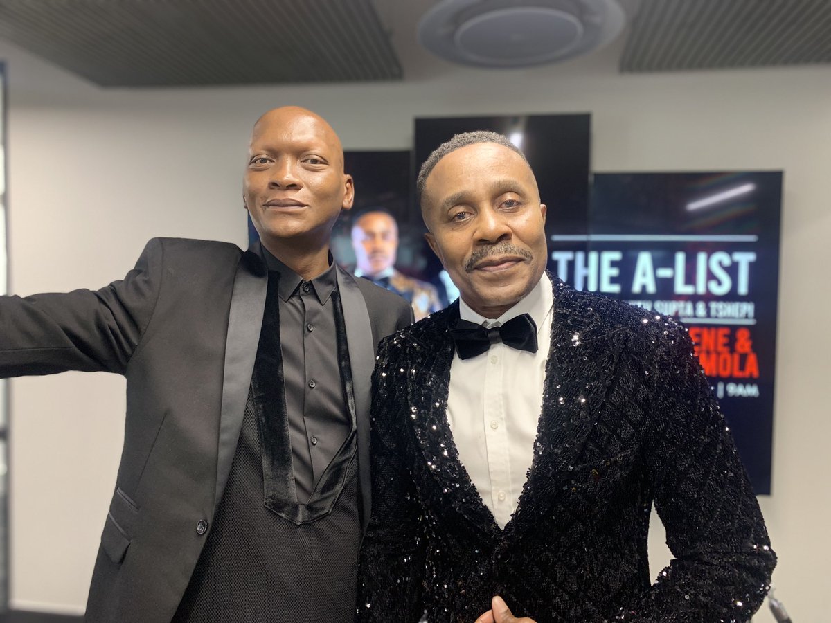 Yfm's tweet photo. Let’s welcome Vusi Kunene and @warrenmasemola to the VIP lounge on #TheAList 

Tune in A-Listers!

#HouseOfZwide 
#2Icons https://t.co/uX7A39tCfp