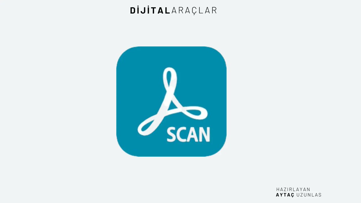 uzunlas's tweet photo. 🔍 Adobe Scan; mobil tarayıcı alanının tartışmasız lideri oldu.

📲 Yüksek çözünürlük, tarama kalitesi, filigran (watermark) eklememesi ve diğer özellikleri ile mobil cihazınızda bulunması mutlaka gereken uygulama.

🔗 iOS: https://t.co/40j76wXnn7 
#DigComp #DijitalYetkinlik https://t.co/qIic3N6gRQ