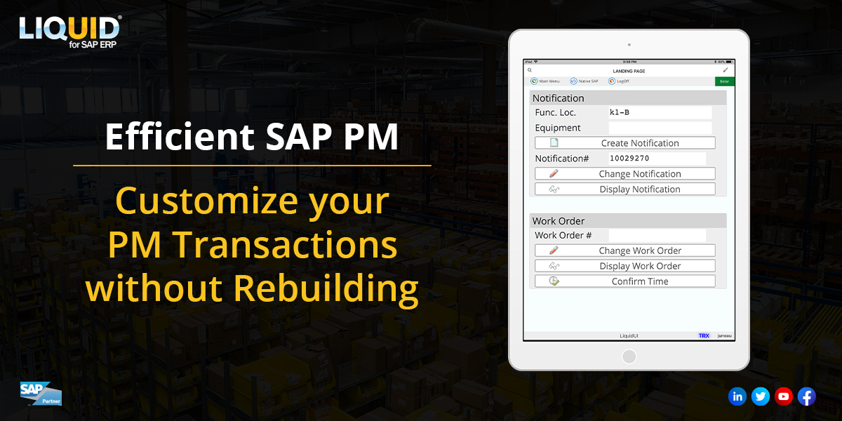 GuiXT's tweet photo. Turn your #SAPPM data into action-driven insights that can be accessed across all devices with #Liquid UI's efficient SAP PM #solutions and #tailor-based procedures in no time. Get more details at https://t.co/EVJ65mV2Ft

#liquidui #sappm #pmsolutions #sapinsights #customizesap https://t.co/eYNK0STN9d