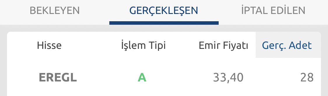 Dün yoğunluktan paylaşamadım ama 31 seviyelerinde kapattı Ereğli ama ben uzun vadeciyim ve 33 küsürden aldım deyip zarar ettiğimi düşünmüyorum.Çünkü hisseme güveniyorum ve kafamı yastığa koyduğumda rahat uyuyorum bence sizde öyle yapın ama ytd 😅 #EREGL #Borsaistanbul #uvy #borsa
