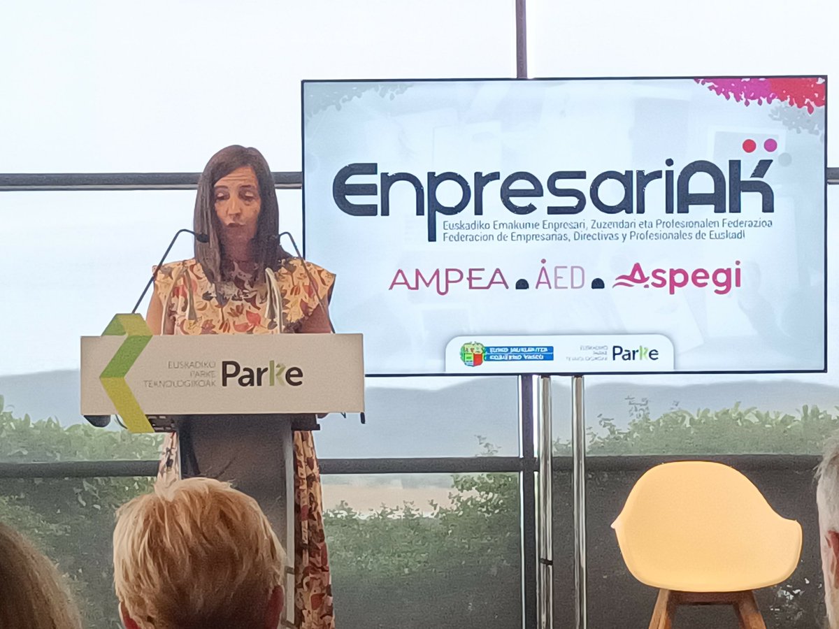 AedAsociacion's tweet photo. Presentación de #𝗘𝗻𝗽𝗿𝗲𝘀𝗮𝗿𝗶𝗔𝗞 en la que participaron el Lehendakari, 𝗜ñ𝗶𝗴𝗼 𝗨𝗿𝗸𝘂𝗹𝗹𝘂, 𝗡𝗲𝗿𝗲𝗮 𝗜𝗯𝗮ñ𝗲𝘇 𝗚𝗮𝗿𝗰í𝗮, 𝗔𝗿𝗮𝗻𝘁𝘅𝗮 𝗧𝗮𝗽𝗶𝗮 y 𝗕𝗲𝗮𝘁𝗿𝗶𝘇 𝗔𝗿𝘁𝗼𝗹𝗮𝘇𝗮𝗯𝗮𝗹 𝗔𝗹𝗯𝗲𝗻𝗶𝘇.
#AED #ASPEGI #GobiernoVasco #AMPEA #mujeremprendedora https://t.co/M7GCLiOVFz