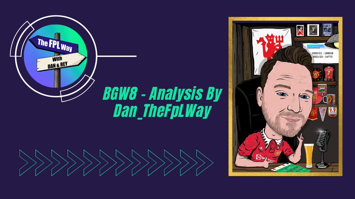 TheFPLWay's tweet image. 𝐁𝐆𝐖𝟖 𝐀𝐧𝐚𝐥𝐲𝐬𝐢𝐬 📝

- GW8 Blank Comfirmed  
- Fixtures to Target
- Kane 
- De Bruyne 
- Martinelli
- Bailey back?
- Best benchers
- Wildcard Guide
- Players to Avoid
- Captaincy
- Differentials
- CS &amp;amp; Goal%

Written by
@Dan_TheFPLWay