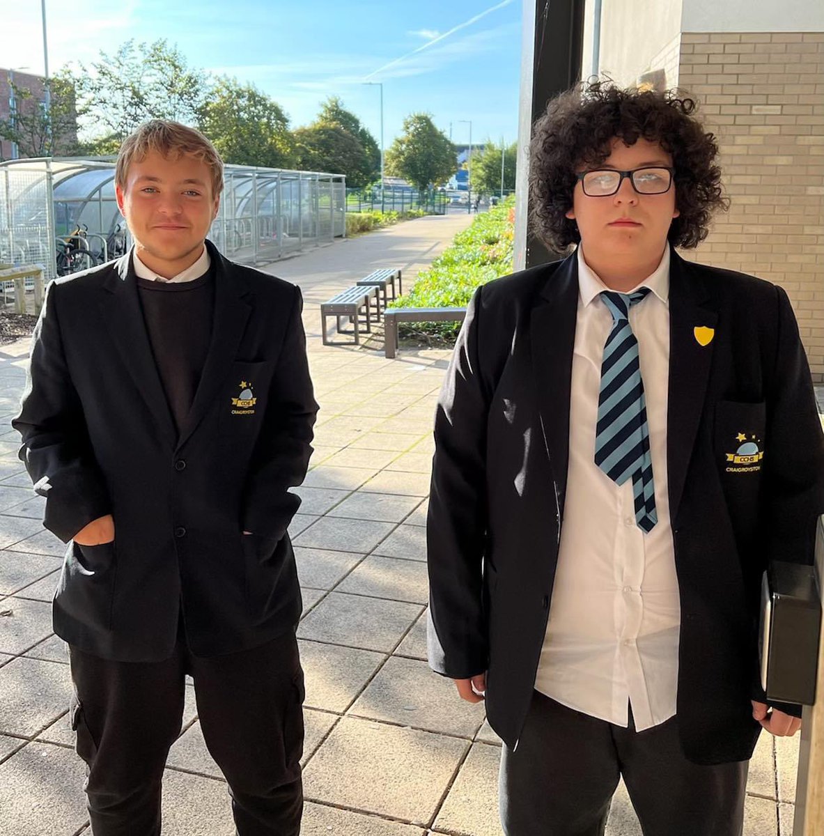 CCHSEdinburgh's tweet photo. Yesterday we were delighted to welcome visitors from Norway! 🇳🇴 They were very keen to hear about all the exciting things that happen at our school! As always, we’re so proud of our young people who enthusiastically shared their experiences with them! #CCHSdreamteam 💙💛💙💛 https://t.co/tzl4wC6n2q