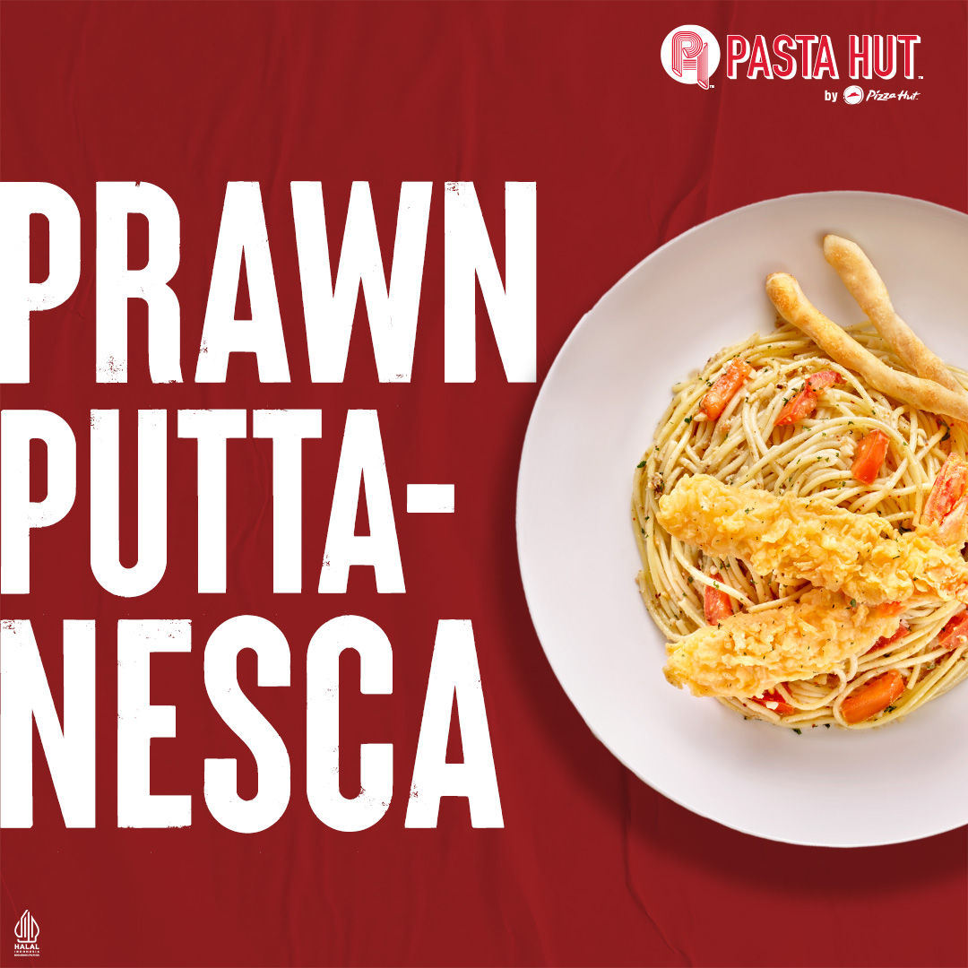 Pastahutid's tweet photo. It's pasta time! 
Spaghetti dengan Udang Tempura renyah dan potongan tomat, bener-bener manjain lidah kamu. 

Pasta Hut by Pizza Hut sudah tersedia di GoFood dan GrabFood :)

#PastaHut #PastaHutIndonesia #PastaLovers  #PastaHutbyPizzaHut #PastaPizzaHut #Spaghetti #PrawnPuttanesca https://t.co/6cqEVZYBxm