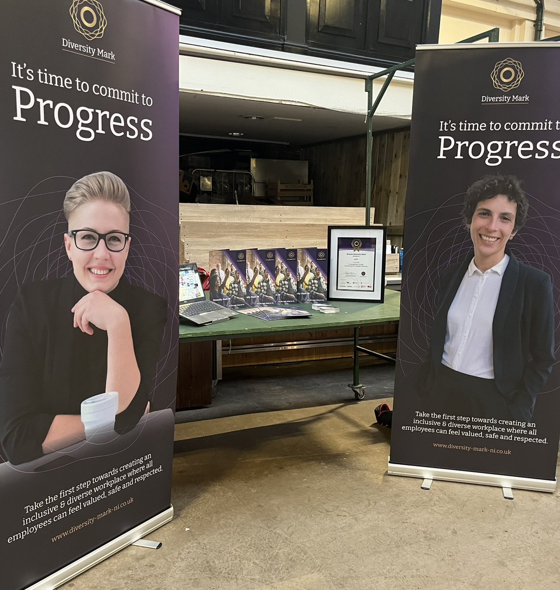 Diversity_Mark's tweet photo. Delighted to be at @NIChamber #FestivalofBusiness stand 16, if your here come say hello 👋 and learn more about #markofprogress https://t.co/CEka5hdEhN