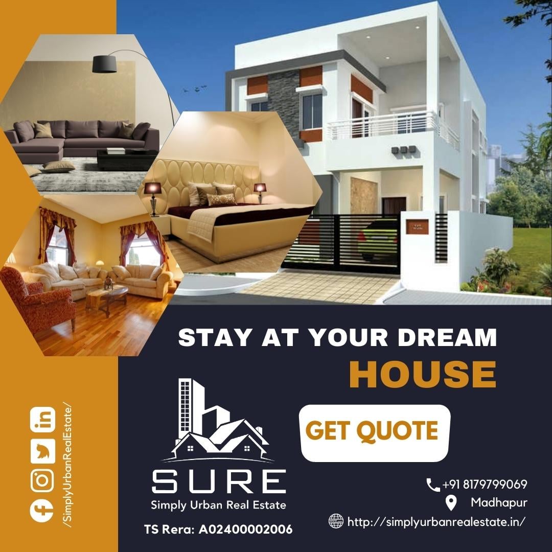 simplyurbanre's tweet photo. YOU #DREAM_IT, WE HELP YOU #LIVE_IT!
#Dreaming of #Classic, #Royal and #Luxurious #Flat #independentVilla at #AffordablePrices #BankLoansAvailable
👉#SimplyUrbanRealEstate We Give Comprehensive Solutions to #fulfill all your requirements regarding #DreamHome
📲+918179799069 https://t.co/I0lxzapzNe
