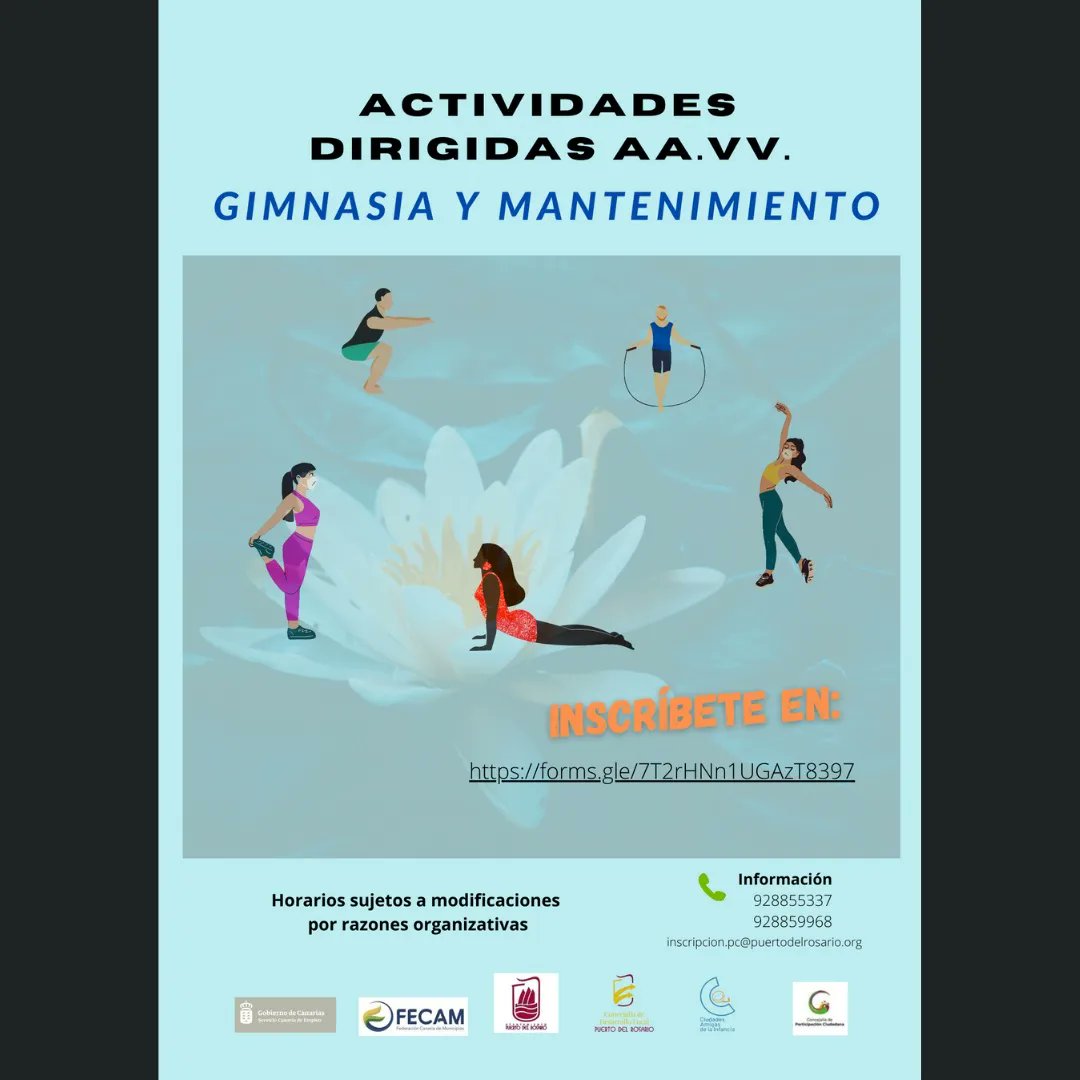 Comienza las actividades en todos los centro culturales. 
Más info:

👉Enlace de inscripción para las clases de apoyo escolar:

forms.gle/1MYvUV3GpXu5vq…

👉Enlace de inscripción a las actividades deportivas: 

forms.gle/7T2rHNn1UGAzT8…

<a href="/DavidPerdomoG/">David Perdomo</a>
<a href="/PuertoRosario/">Ayuntamiento de Puerto del Rosario</a>
<a href="/JuanJimenezGo/">Juan Jiménez González</a>