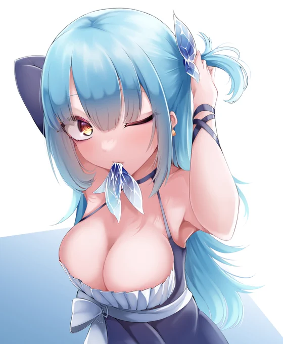 「すこしだけお待ちくださいませ?しきかんさま」#アズールレーン #アズレン 