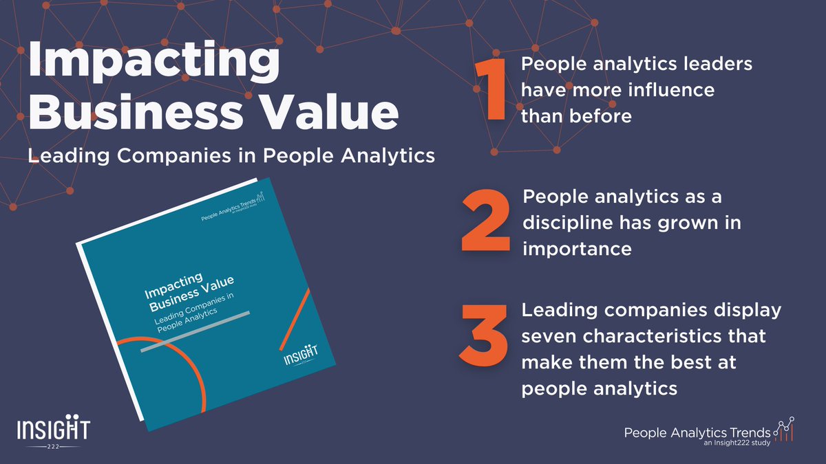 myHRfuture's tweet photo. The #Insight222 #PeopleAnalyticsTrends #research is going live on Oct. 12th! This year we focus on how #LeadingCompanies impact #businessvalue through People #Analytics. Pre-register now! https://t.co/SxGfvD3IkP
#Peopledata #HR #humanresources #hrdata #HRreport #Report https://t.co/mmL6yoAkz1